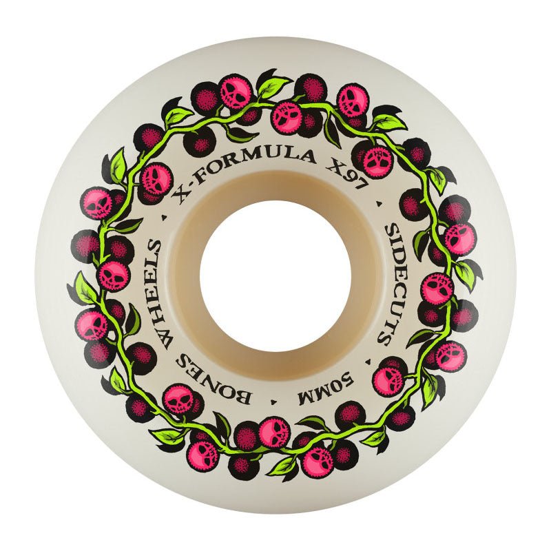 BONES WHEELS X - Formula 50mm 97A SKULL BERRIES V5 X - FORMULA Skateboard Wheels 4pk (ON THE WAY)