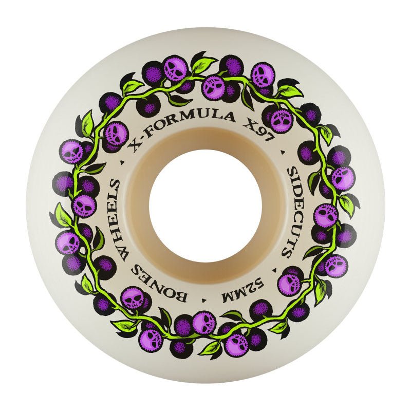 BONES WHEELS X - Formula 52mm 97A SKULL BERRIES V5 X - FORMULA Skateboard Wheels 4pk (ON THE WAY)