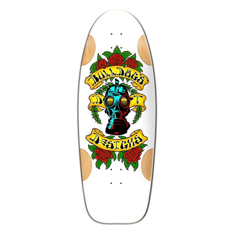 Bull Dog Designs Car Paint WHITE FORMICA 33"x 11.875"x WB 18.5" Skateboard Deck (PRE - ORDER) - 5150 Skate Shop