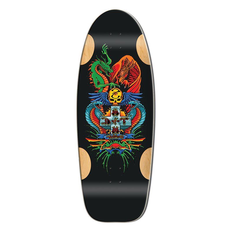 Bull Dog Designs Dragon BLACK FORMICA 33"x 11.875"x WB 18.5" Skateboard Deck 5150 Skate Shop