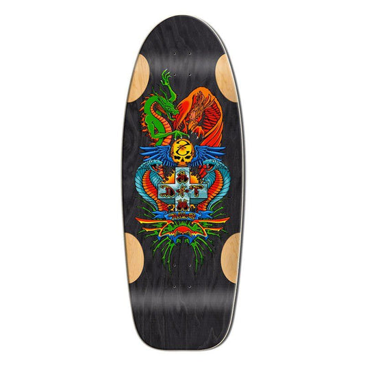 Bull Dog Designs Dragon BLACK STAIN 33"x 11.875"x WB 18.5" Skateboard Deck 5150 Skate Shop