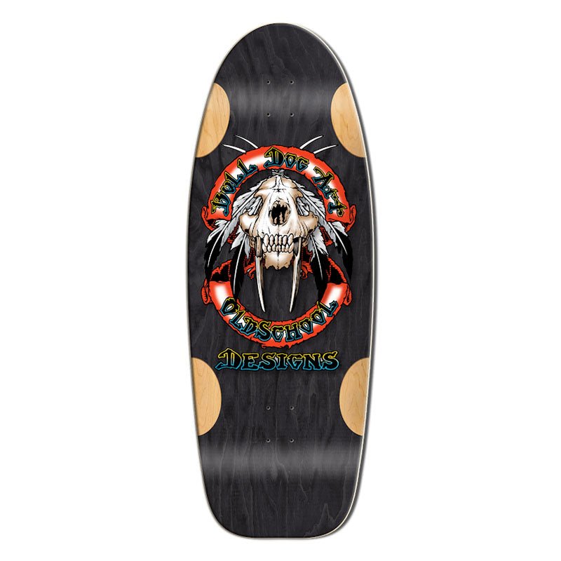 Bull Dog Designs Sabertooth BLACK STAIN 33"x 11.875"x WB 18.5" Skateboard Deck (PRE - ORDER) - 5150 Skate Shop