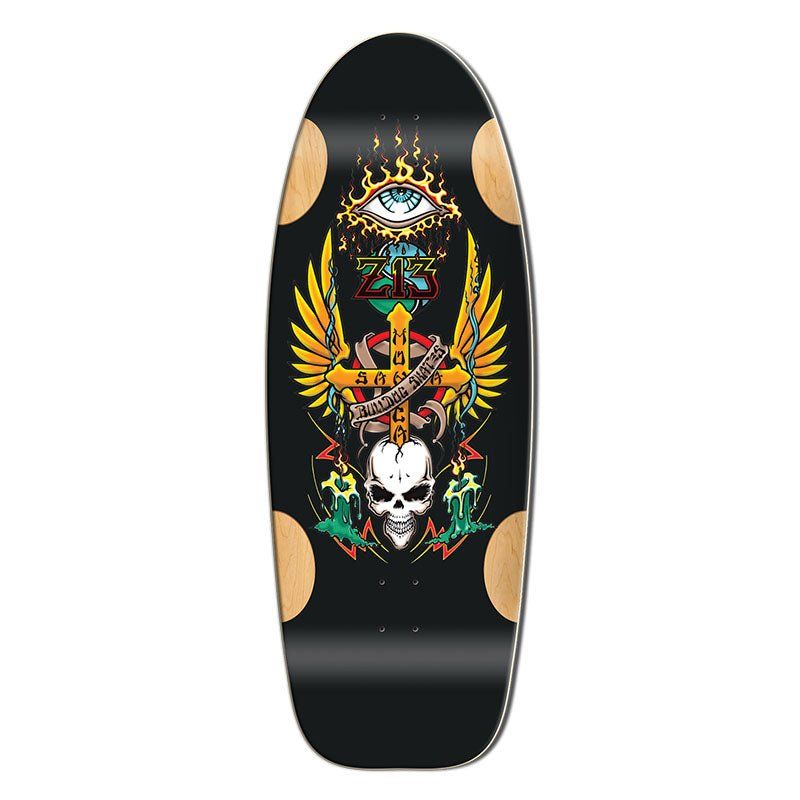 Bull Dog Designs Z-13 BLACK FORMICA 33"x 11.875"x WB 18.5" Skateboard Deck 5150 Skate Shop