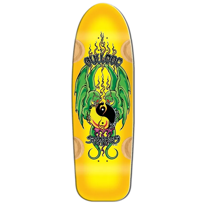 Bull Dog Skates 10.75" x 34.5625" YELLOW BEAMER 11 Skateboard Deck 5150 Skate Shop