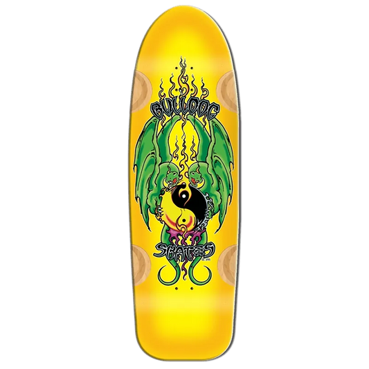 Bull Dog Skates 10.75" x 34.5625" YELLOW BEAMER 11 Skateboard Deck 5150 Skate Shop