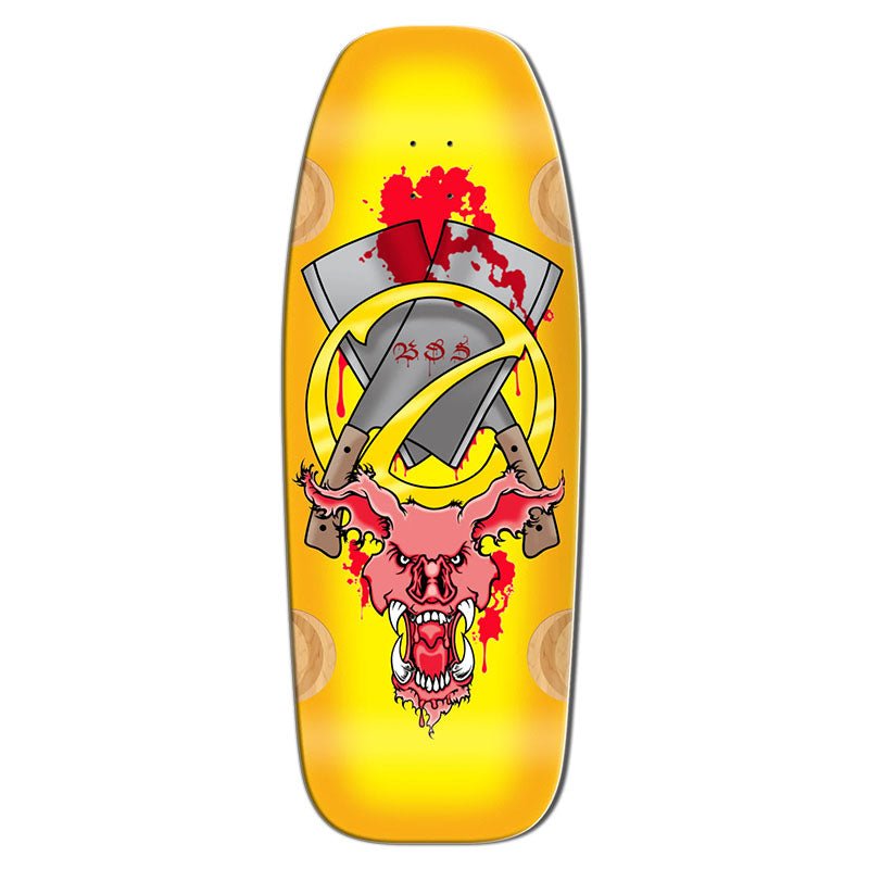 Bull Dog Skates 12" x 33" EVIL PIG YELLOW Skateboard Deck (Pre - Order) - 5150 Skate Shop