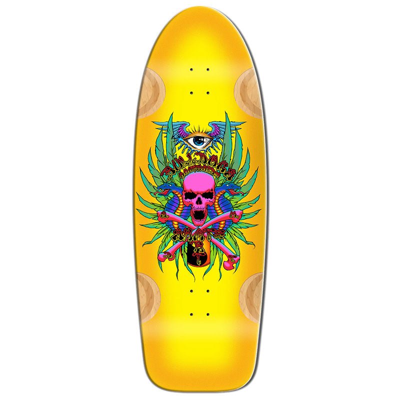 Bull Dog Skates 12" x 35" BEAMER 12 YELLOW Skateboard Deck (Pre - Order) - 5150 Skate Shop