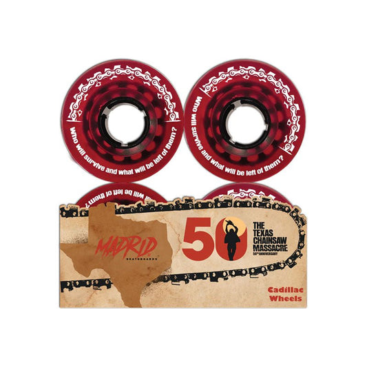 Cadillac 56mm 78a Texas Chainsaw Massacre Custom Skateboard Wheels 4pk - 5150 Skate Shop