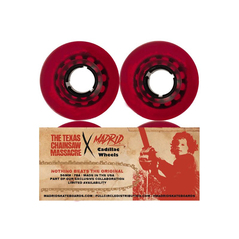 Cadillac 56mm 78a Texas Chainsaw Massacre Custom Skateboard Wheels 4pk - 5150 Skate Shop