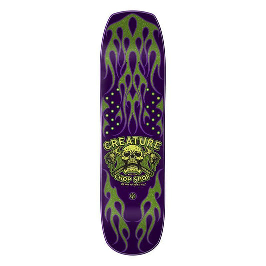Creature 8.50" x 32.05" Chop Shop Flame Skateboard Deck 5150 Skate Shop