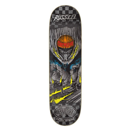 Creature 8.51" x 31.88" Russell Crash And Burn Skateboard Deck 5150 Skate Shop
