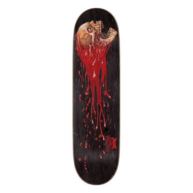 Creature 8.53" x 32.19" Cannibal Corpse Skull and Blood Skateboard Deck 5150 Skate Shop