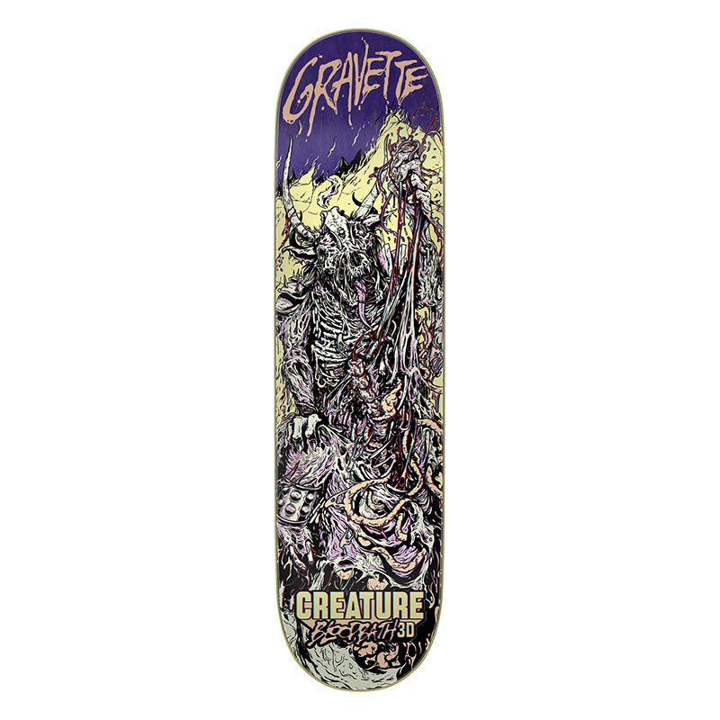 Creature 8.0" x 31.8" Gravette Bloodbath 3D Pro Skateboard Decks - 5150 Skate Shop