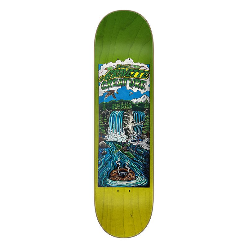 Creature 8.3" x 32.2" Gravette Hippie Falls Pro Skateboard Decks - 5150 Skate Shop