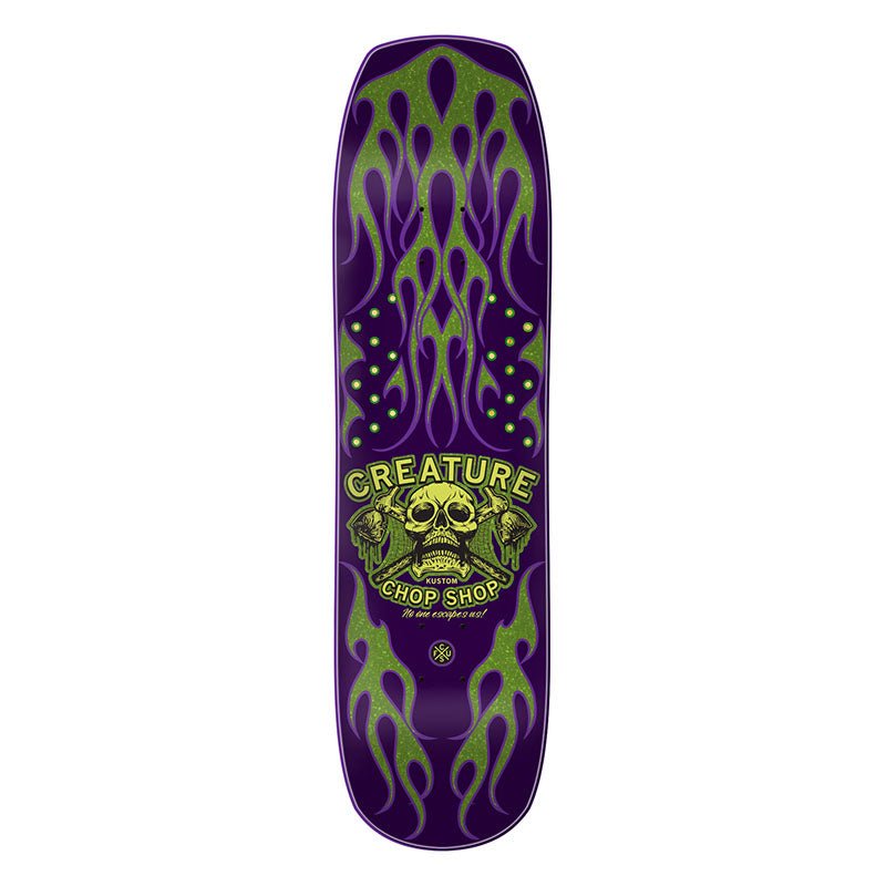 Creature 8.50" x 32.05" Chop Shop Flame Skateboard Deck