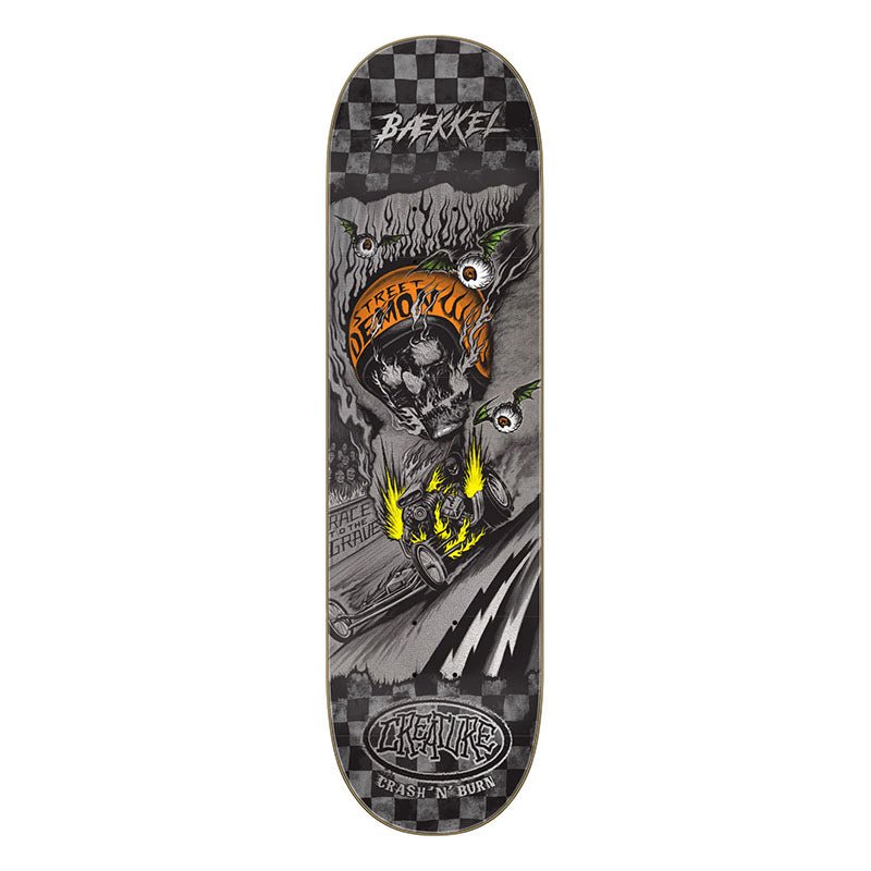 Creature 8.6" x 32.11" Baekkel Crash And Burn Skateboard Deck (Shipping Monday)