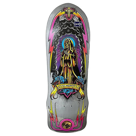 Dogtown 10" x 30.25" Jesse Martinez Guadalupe Handshake 1987 Grey Dip Skateboard Deck - 5150 Skate Shop