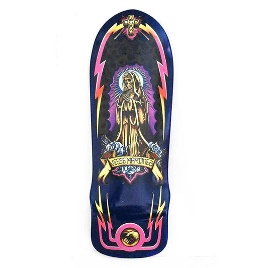 Dogtown 10" x 30.25" Jesse Martinez Guadalupe Handshake 1987 Royal Blue Skateboard Deck