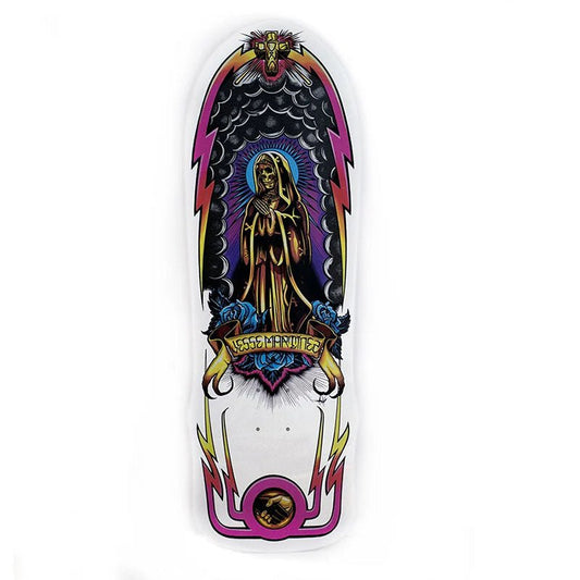 Dogtown 10" x 30.25" Jesse Martinez Guadalupe Handshake 1987 (WHITE DIP) Skateboard Deck - 5150 Skate Shop