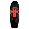 Dogtown 10" x 30.575" Cross Logo 70s Rider Gloss Black / Metallic Red Cross Skateboard Deck