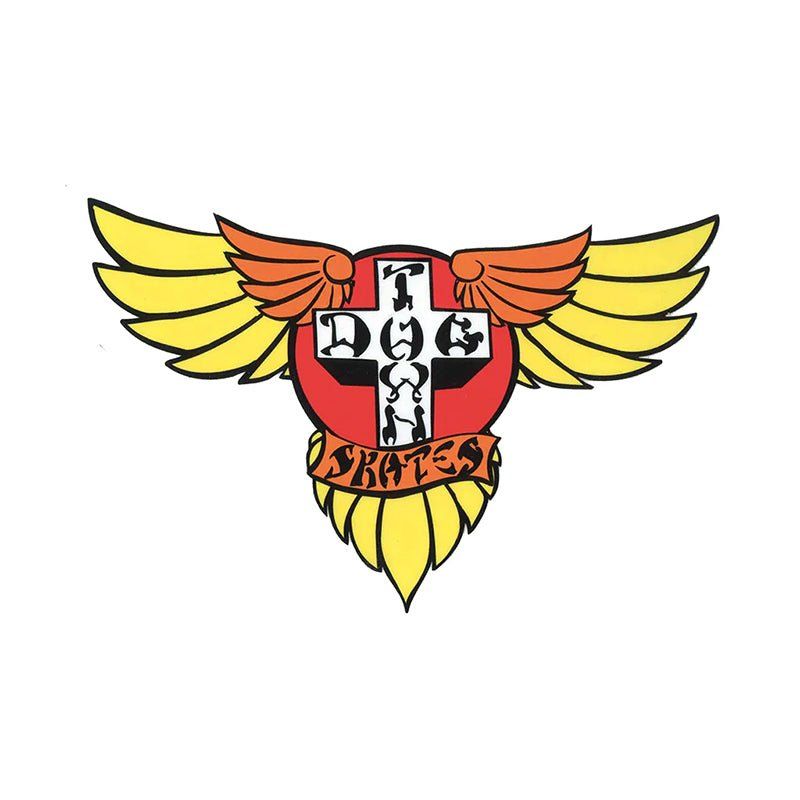 Dogtown 3" Wings 70s Yellow Sticker 5150 Skate Shop