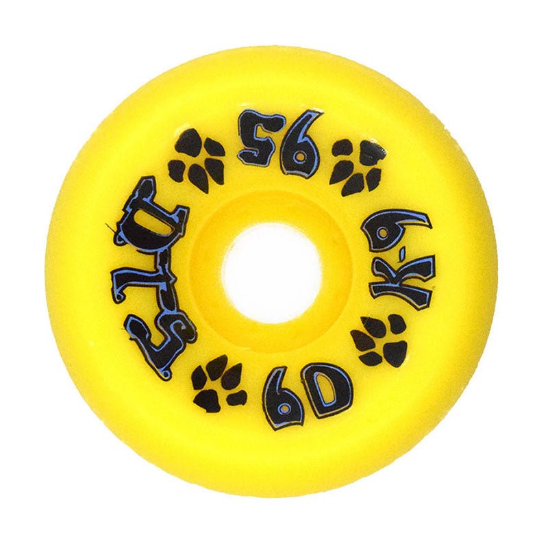 Dogtown 60mm x 95a Yellow K - 9 80s Skateboard Wheels 4pk - 5150 Skate Shop