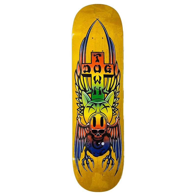 Dogtown 8.5" Pig Skull Street YELLOW STAIN Skateboard Deck