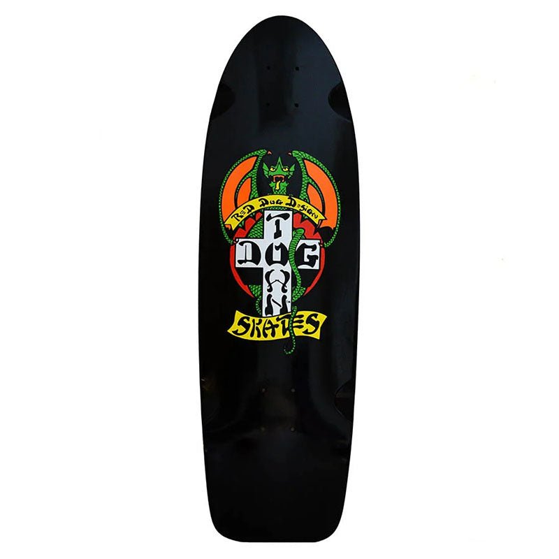 Dogtown 9" x 30" Red Dog OG 70s Classic BLACK DIP Skateboard Deck - 5150 Skate Shop