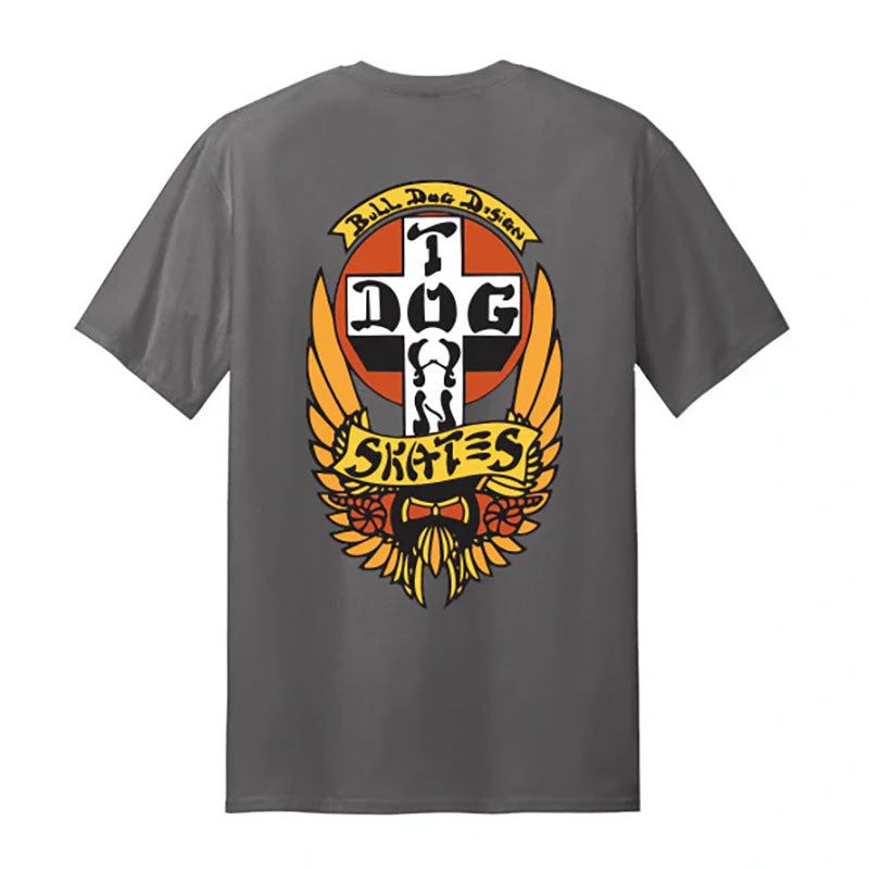 Dogtown Bull Dog OG 70s Charcoal T-Shirts 5150 Skate Shop