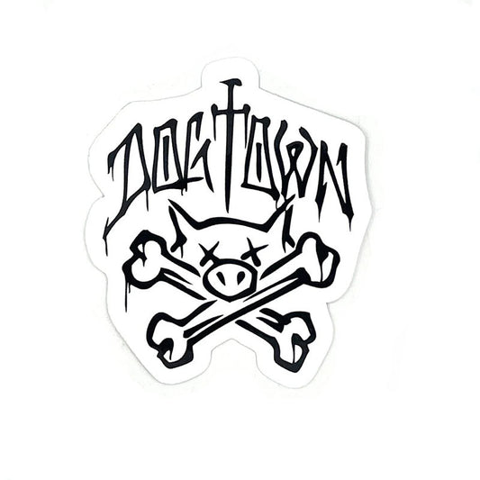 Dogtown Pig & Bones Sticker 3.5" - 5150 Skate Shop