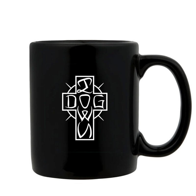 Dogtown Skateboard 11 oz Ese Cross Black Mug