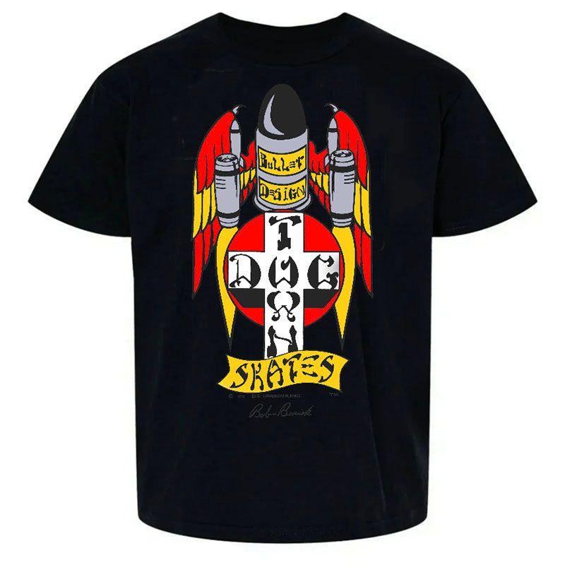 Dogtown Skateboards Bob Biniak OG 70s Black Short Sleeve T-Shirts 5150 Skate Shop