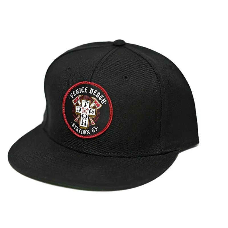 Dogtown x Venice Fire Dept Black Snapback Patch Hat (On The Way)