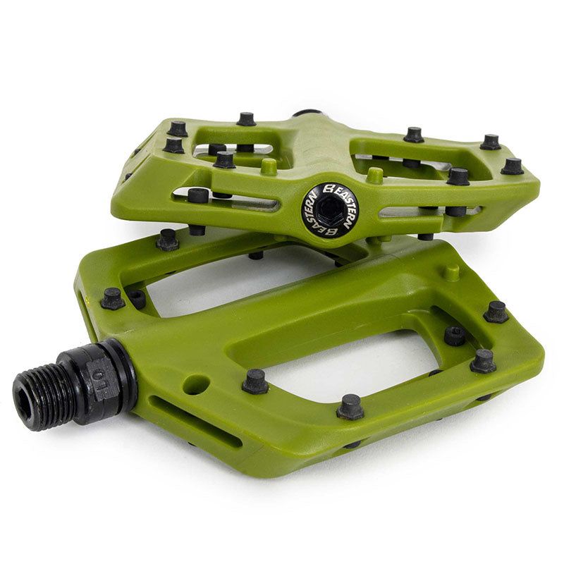 Eastern Bicycles GREEN ARMY Sealed Bearings 9/16" Axle Linx Pedals 5150 Skate Shop