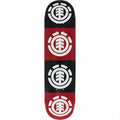 Element 7.75" x 31.38" QUADRANT RED/BLK/WHT Skateboard Deck