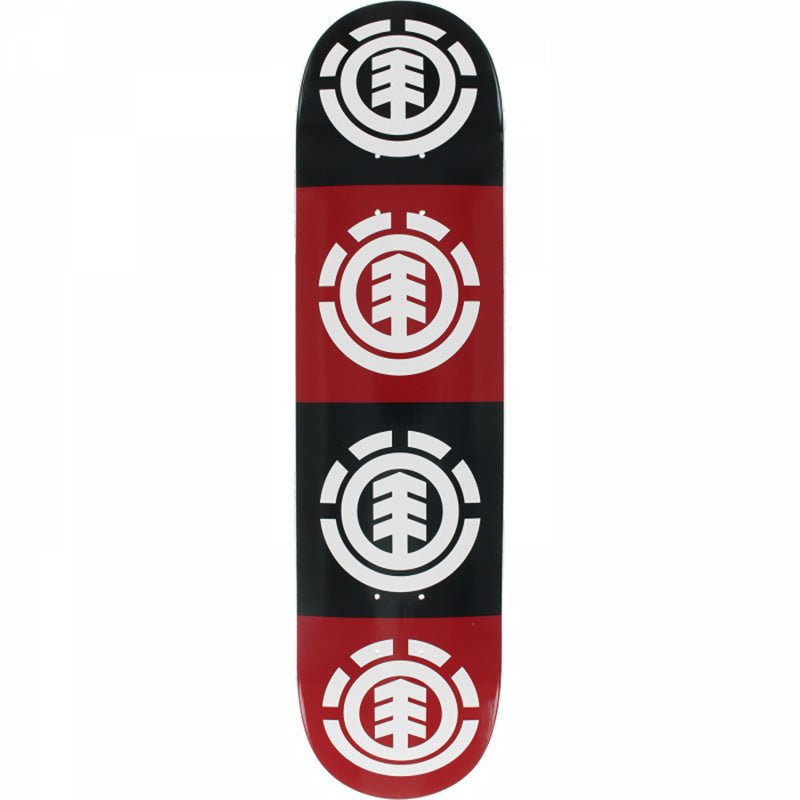 Element 7.75" x 31.38" QUADRANT RED/BLK/WHT Skateboard Deck