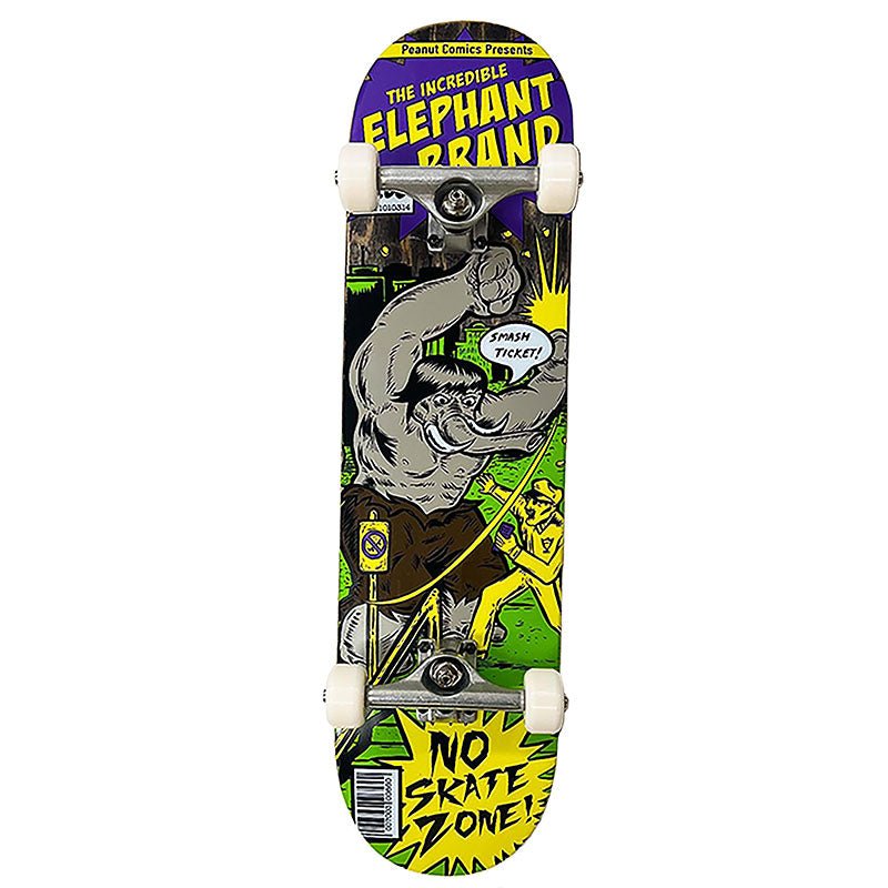 Elephant 8" x 32" Brand Smash Ticket PURPLE Complete Skateboard