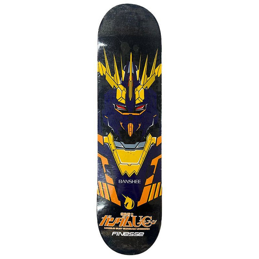 Finesse 8.25" x 31.75" GUNDAM BANSHEE TRIBUTE Skateboard Deck 5150 Skate Shop