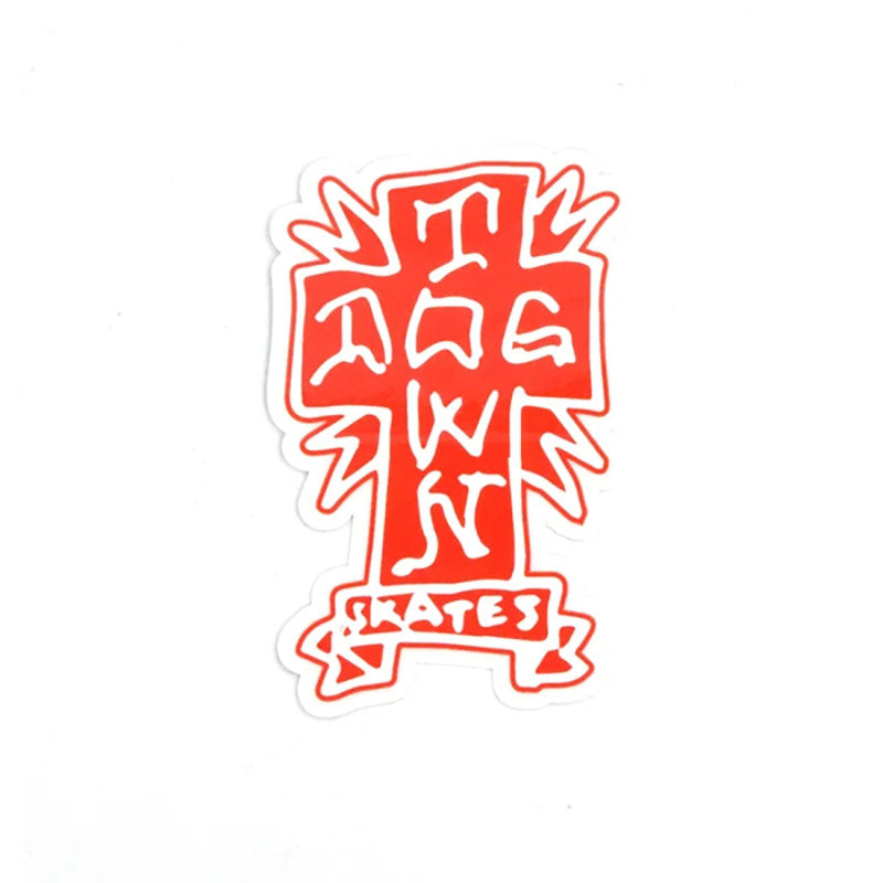 Dogtown 3" Tall Gonz Cross Sticker
