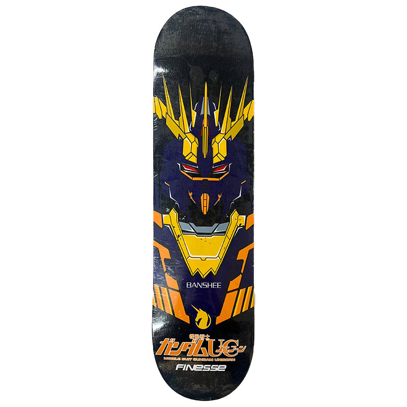 Finesse 8.25" x 31.75" GUNDAM BANSHEE TRIBUTE Skateboard Deck