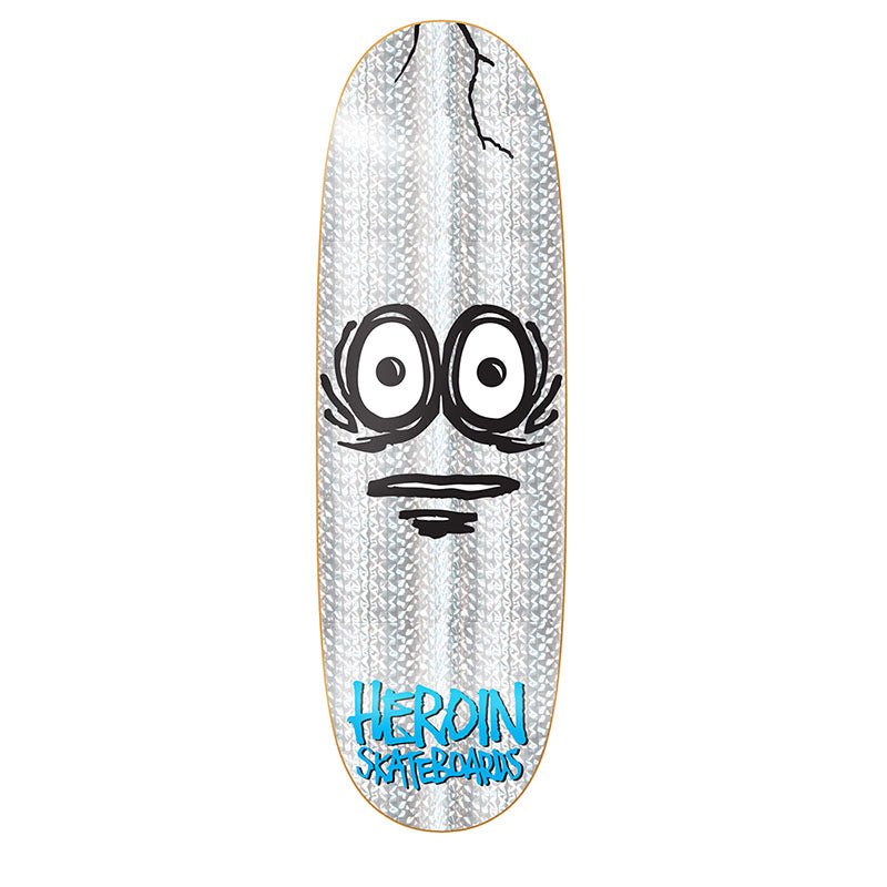 Heroin 10.0" VERY BIG HOLO EGG Shaped Skateboard Deck - 5150 Skate Shop