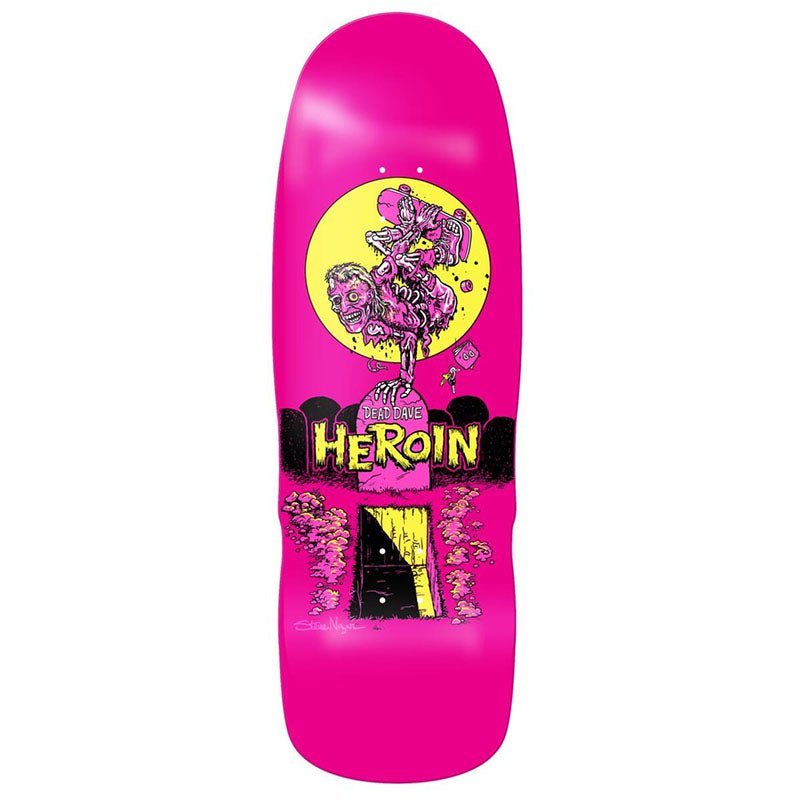 Heroin 10.4" DEAD DAVE ZOMBIE Shaped Double Drilled Skateboard Deck - 5150 Skate Shop