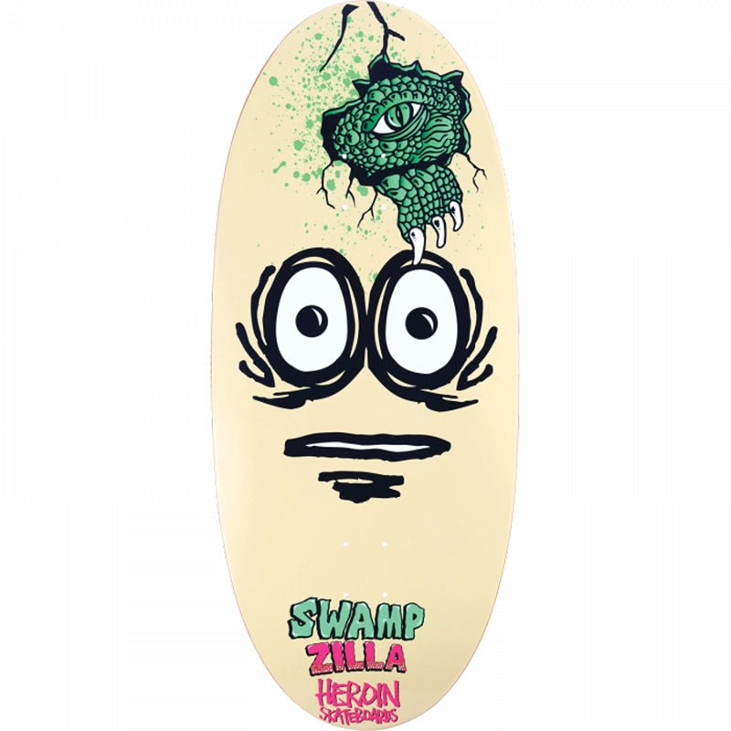 Heroin 13" x 30.75"Swampy Swampzilla Egg Skateboard Deck - 5150 Skate Shop