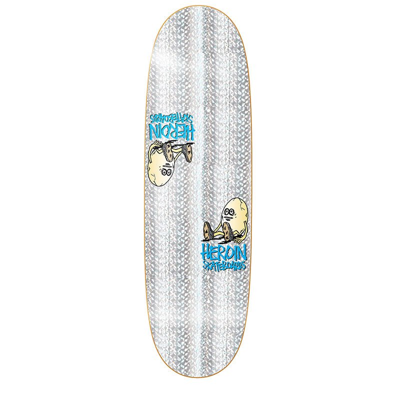 Heroin 9.25" SYMMETRICAL HOLO EGG Shaped Skateboard Deck - 5150 Skate Shop