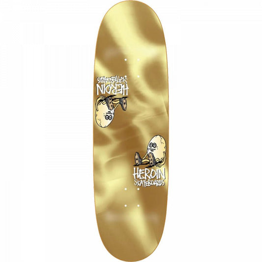 Heroin 9.25" x 32" THE SYMMETRICAL GOLD EGG Skateboard Deck - 5150 Skate Shop