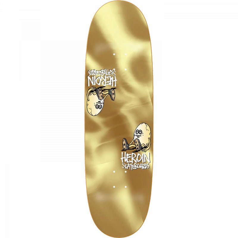 Heroin 9.25" x 32" THE SYMMETRICAL GOLD EGG Skateboard Deck-5150 Skate Shop