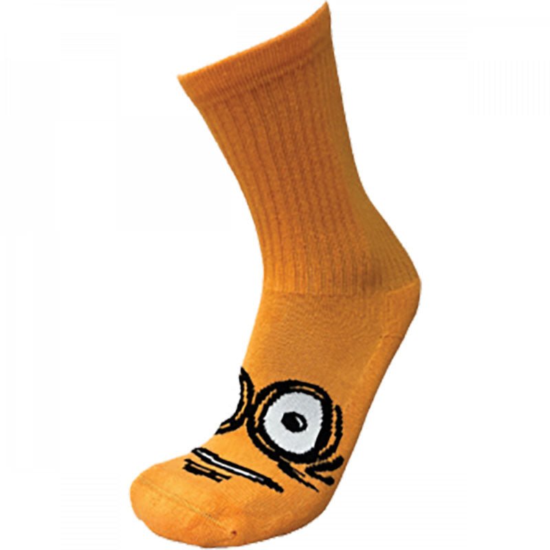 Heroin BIG EGG NEON ORANGE Crew Socks 1pr