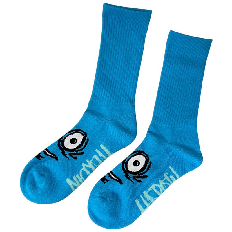 Heroin Skateboards Big Egg Cyan Socks 1pr