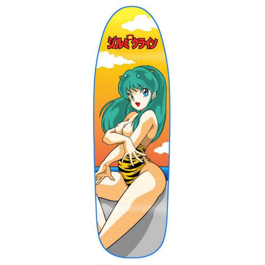 HOOK-UPS 9.5" x 31.75" Ium Chan At The Beach Dipped Blue Skateboard Deck 5150 Skate Shop