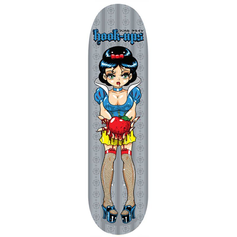 Hook-Ups Skateboards 8.25" x 32.25" Evil Snow White Skateboard Deck 5150 Skate Shop